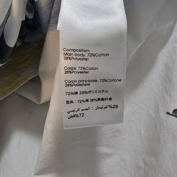 3.1 Phillip Lim Printed Collared Button Up Shirt Women's Size 0 EUC - Picture 11 of 13